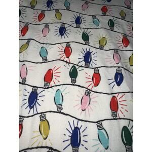 Hanna Andersson Organic Cotton Holiday Lights Long Sleeve Sleep Shirt Womens XXL